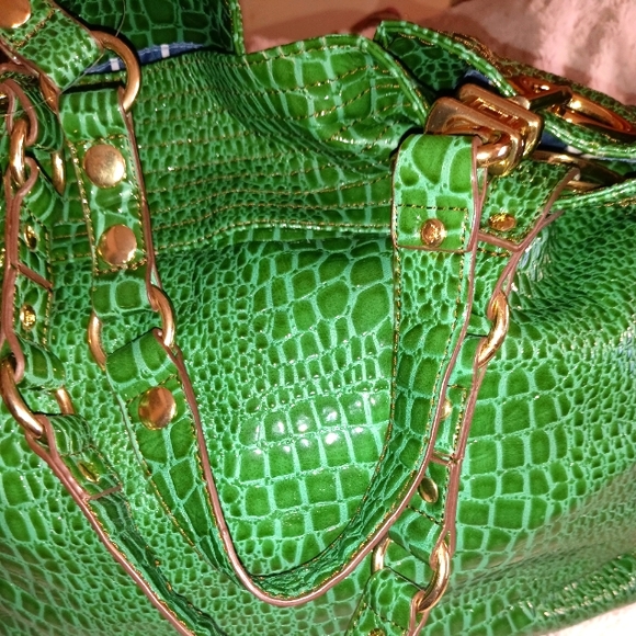 Steve Madden Handbags - NWOT Steve Madden Leather Green Croc!